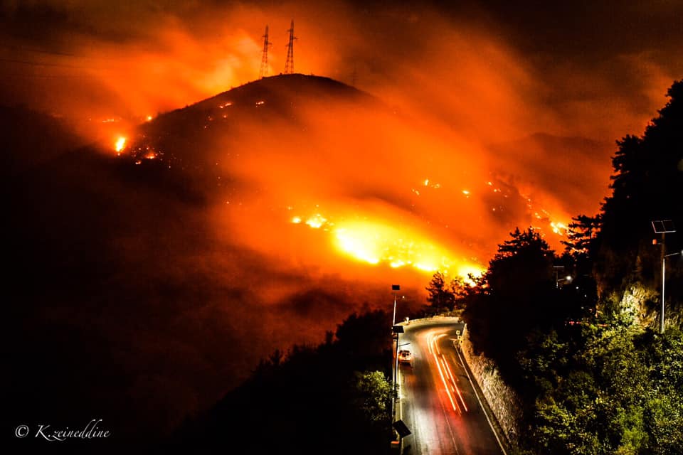 ما هي اسباب توسع الحرائق في لبنان - بعدسة الاعلامي خلدون زين الدين