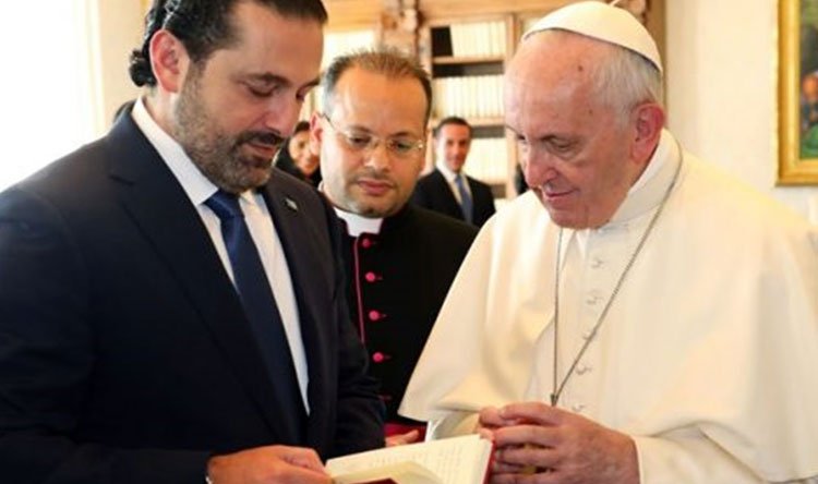 الحريري يزور الفاتيكان...والبابا يعلن رغبته بزيارة لبنان