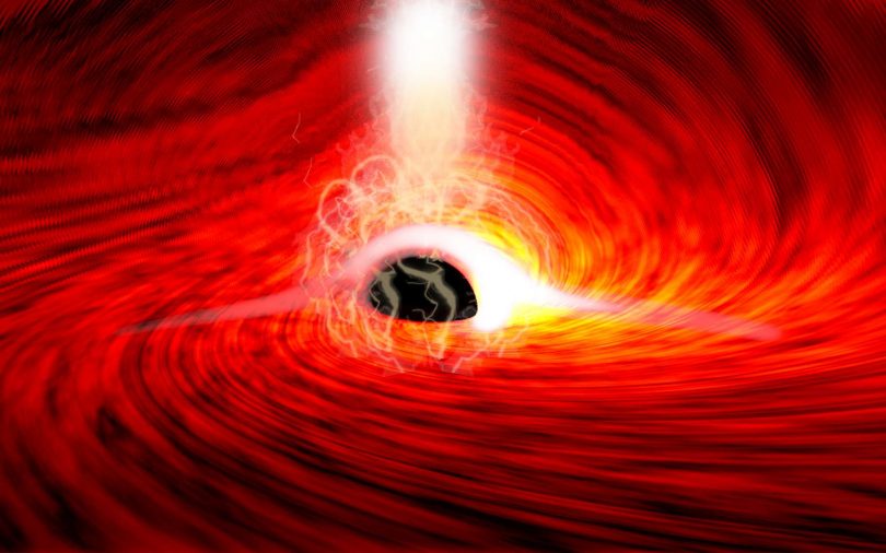 اكتشاف ضوءا قادما من خلف ثقب أسود يثبت نظرية النسبية العامة لأينشتاين