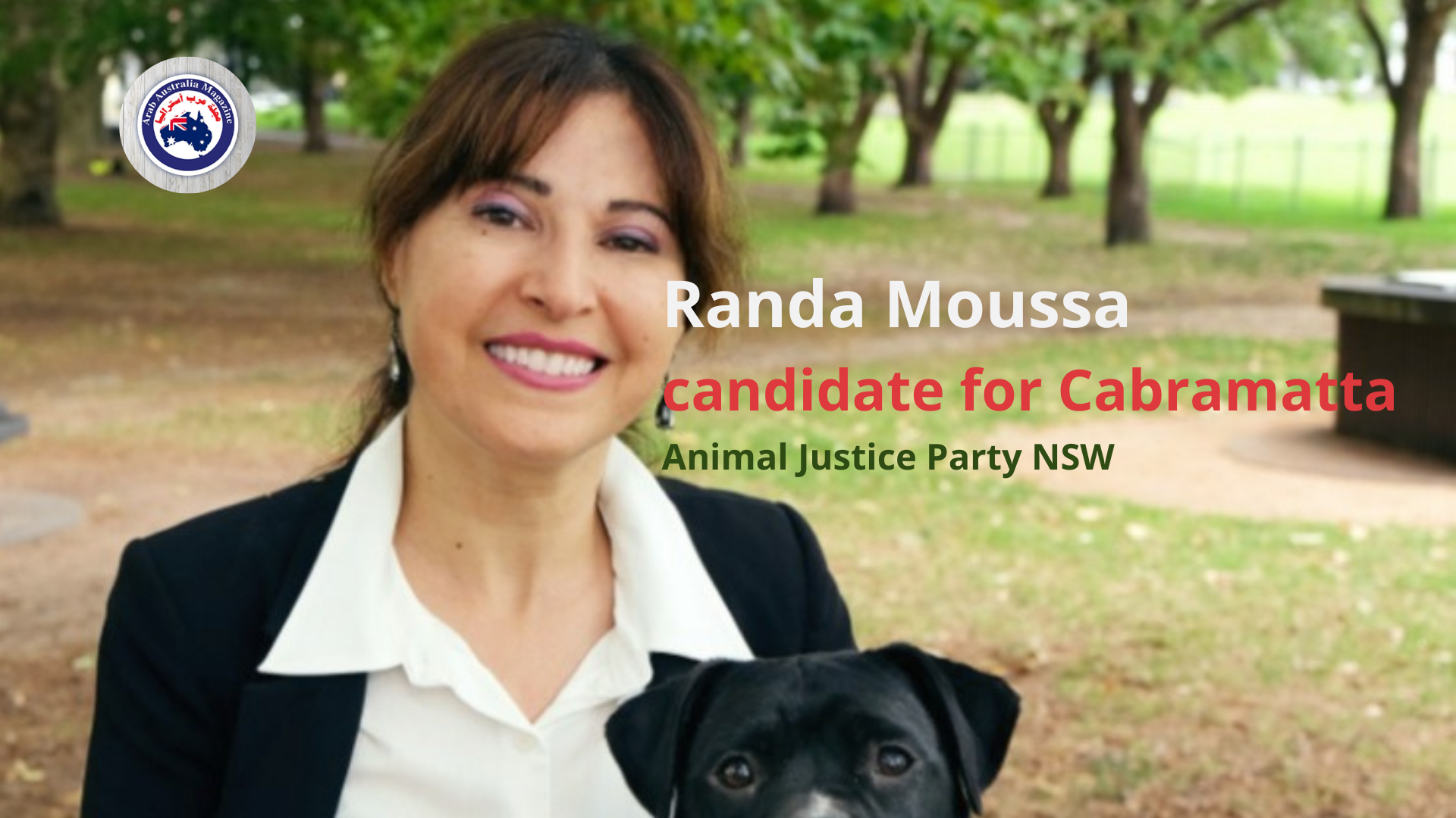 Randa Moussa – candidate for Cabramatta Animal Justice Party NSW